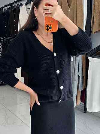 Жіночий теплий базовий в'язаний костюм двійка машинна в'язка з додаванням ангори Одеса