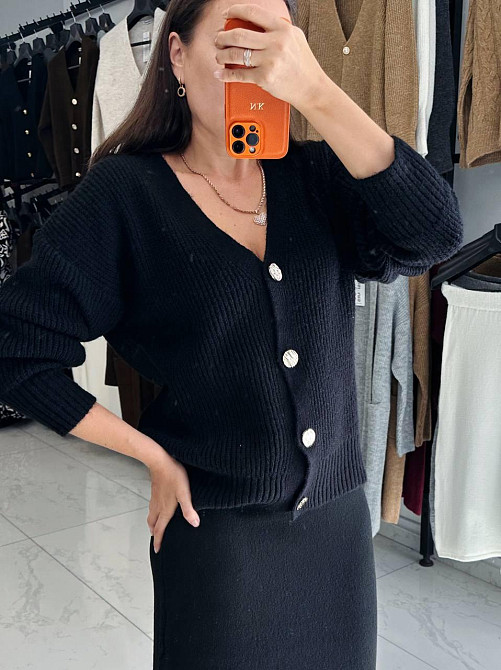 Жіночий теплий базовий в'язаний костюм двійка машинна в'язка з додаванням ангори Одеса - фото 1