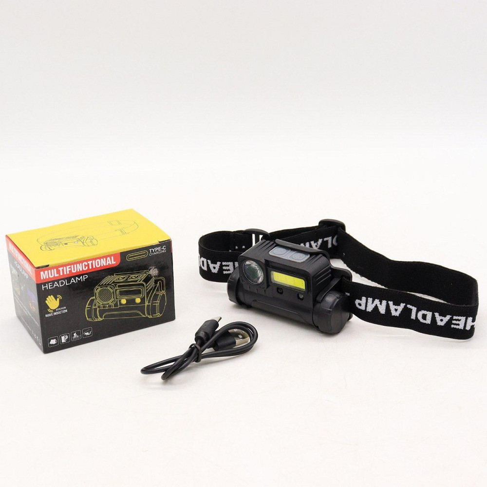 Налобный фонарь с датчиком движения BL-123 XPE+COB / Магнитный фонарик с красным фонариком для рыбалки Киев - изображение 10