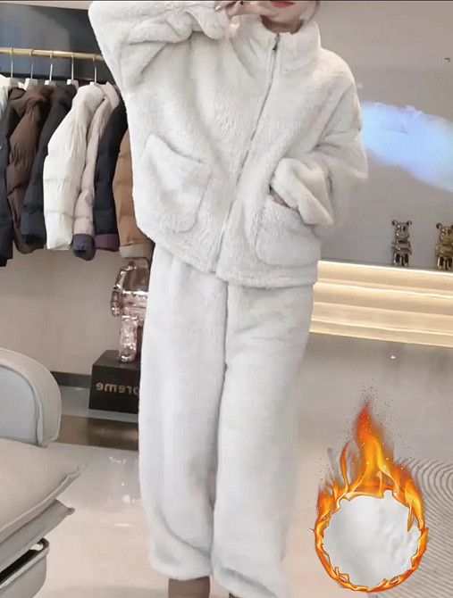 🤍 М’який плюшевий теплий костюм — затишок і ніжність у кожному русі! ❄️🔥 Київ - фото 2