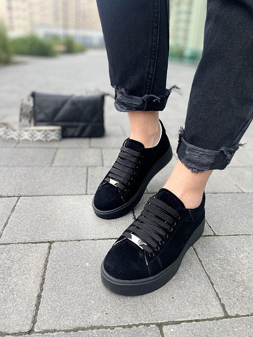 Kentro Кросівки жіночі KENTO 2171 чорні (весна-осінь, замша натуральна) (2646) 36р.38р.39р. Коломия - фото 5