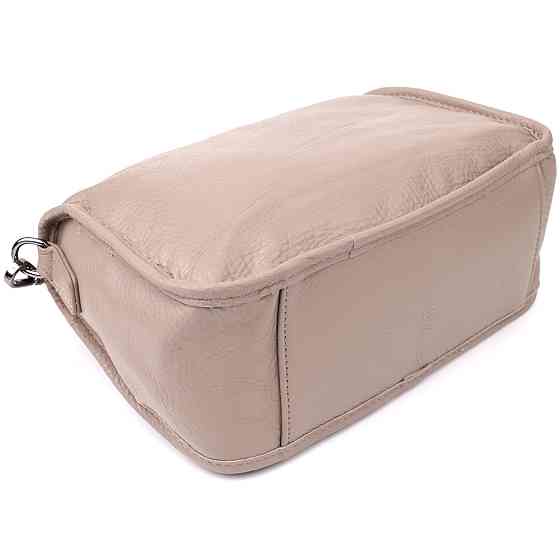 Женская стильная сумка на плечо из натуральной кожи Vintage 23002 Темно-серый Киев