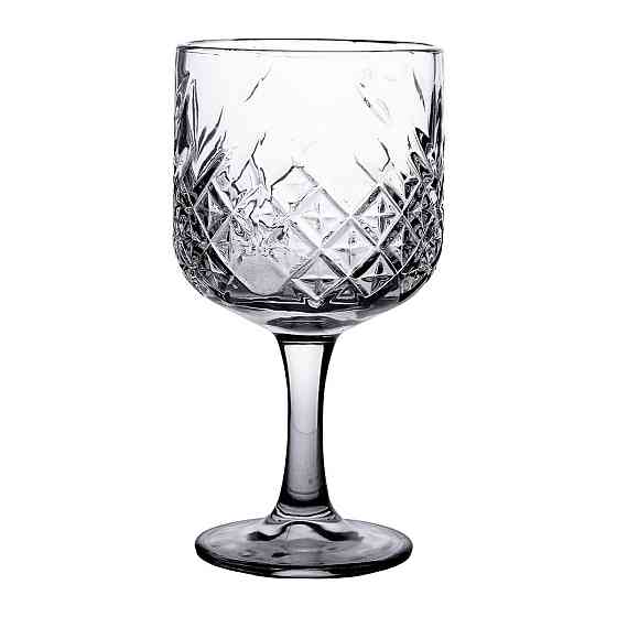 Бокалы для вина на высокой ножке набор 6 шт винный бокал стеклянный прозрачный 400 мл HP-YH-44 Киев