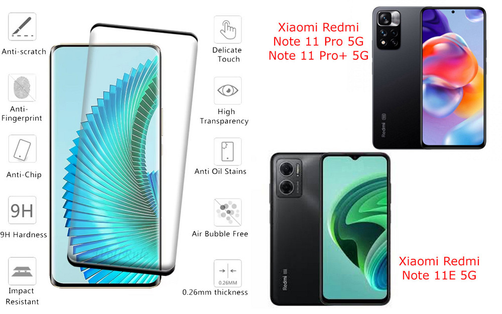 Захисне скло HyperGlass Pro для Xiaomi Redmi Note 11 Pro 5G, Note 11 Pro+ 5G, Note 11E 5G – максимальна чутливість та захист Київ - фото 2