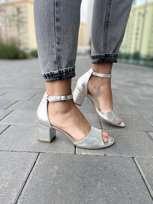 Nivelle Босоніжки жіночі NIVELLE 1468/6015-6033 срібні (літо, шкіра натуральна) (3704) лише 37р Коломия - фото 7