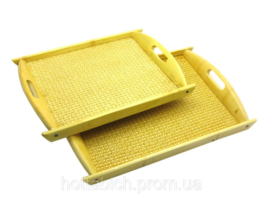 Підноси бамбукові набір 2 шт. Київ - фото 1