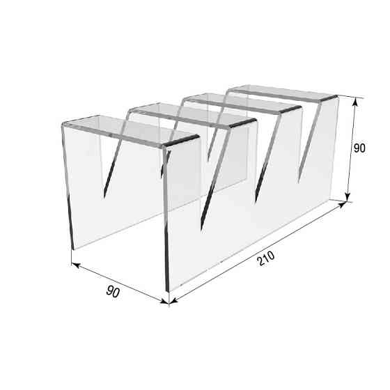 Підставка EKOSTAR для тарілок на 3 відділення Київ