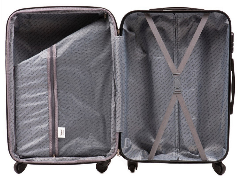 Чемодан Wings 147 средний бордовый пластиковый 65 см Киев - изображение 5