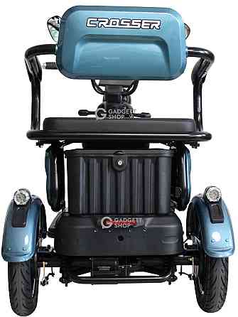 Електроскутер триколісний Crosser TR1 PRO (1200ВТ 72В 24Ah) - Синий. Харьков