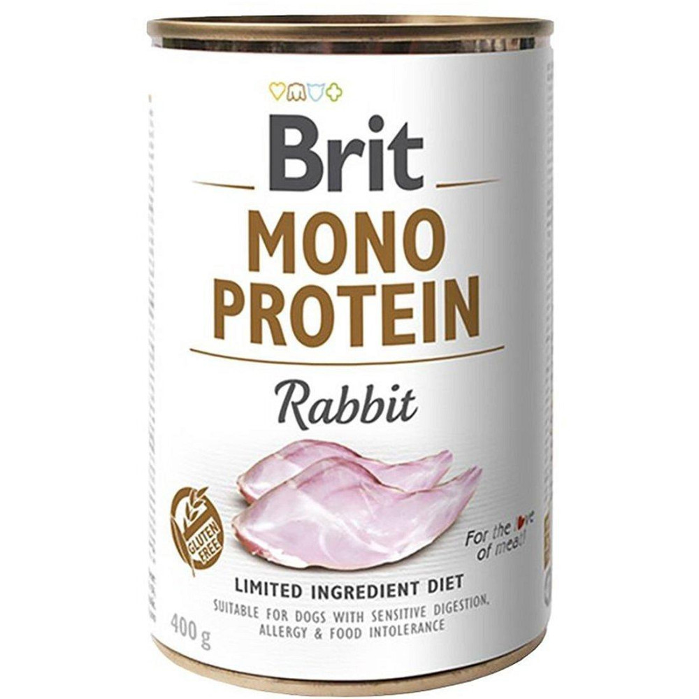 Консервы для собак Брит Brit Mono Protein Rabbit с кроликом, 400 г Винница - изображение 1