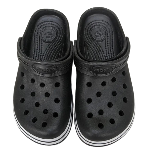 Крокси чорні сабо з великими дірками "Like Crocs" підліток. Одеса - фото 3
