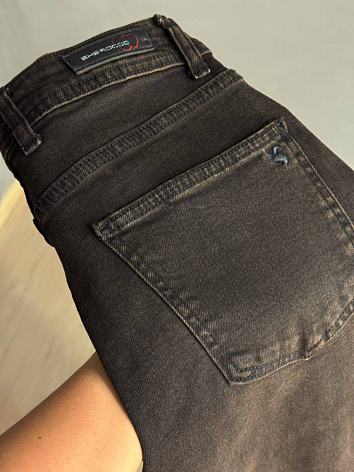 Джинсы женские Sherocco 4045 boot cut прямые стрейчевые коричневые, коричневый, 31, 31, 79 см, 105 см Киев - изображение 3