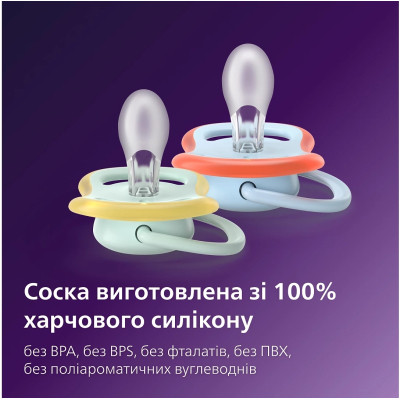 Пустышка Philips AVENT Ultra Air 0-6 місяців 2 шт (SCF087/01) Винница - изображение 8