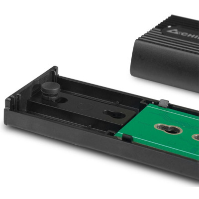 Кишеня зовнішня Chieftec USB 3.2 Gen2 Type-C M.2 PCIe NVMe/SATA SSD (CEB-M2C-TL) Вінниця - фото 4