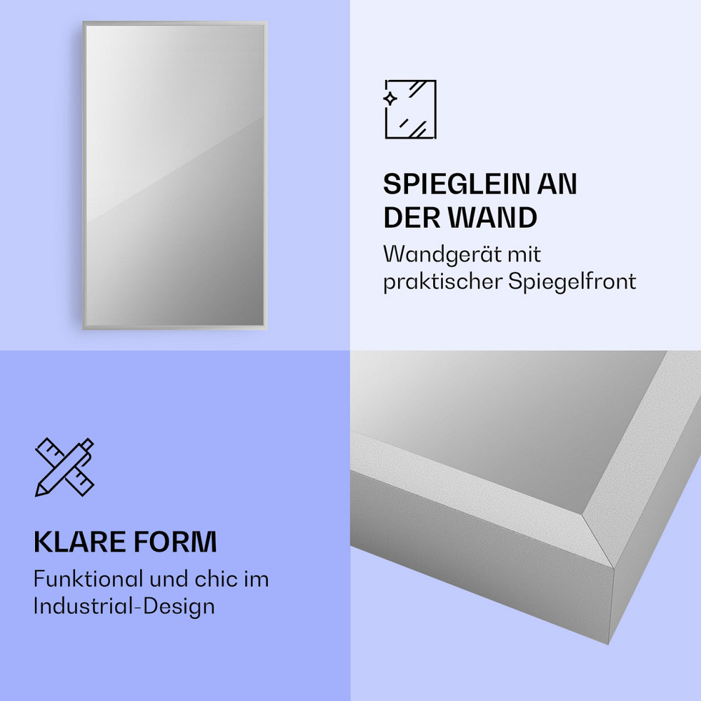 La Palma 1000 розумний нагрівач 2-в-1 інфрачервоний конвектор 120x60 см 1000 Вт дзеркало 1000 Вт (60 x 120 см) Рівне - фото 3