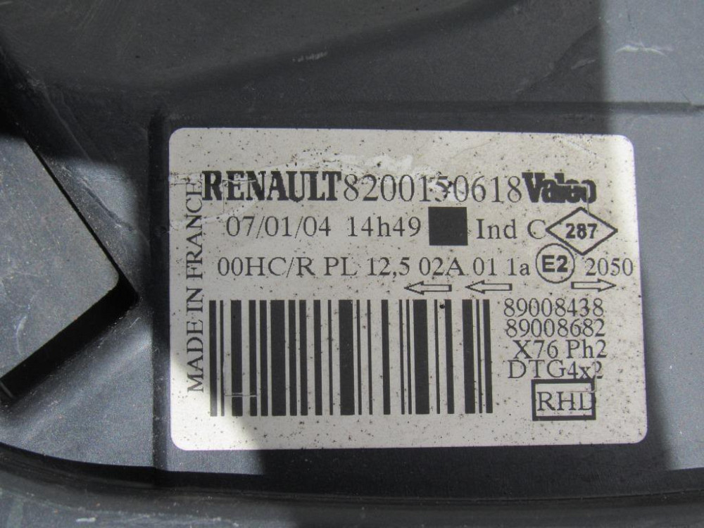 Фара права Renault Kangoo 2003-2007 Ковель - изображение 3