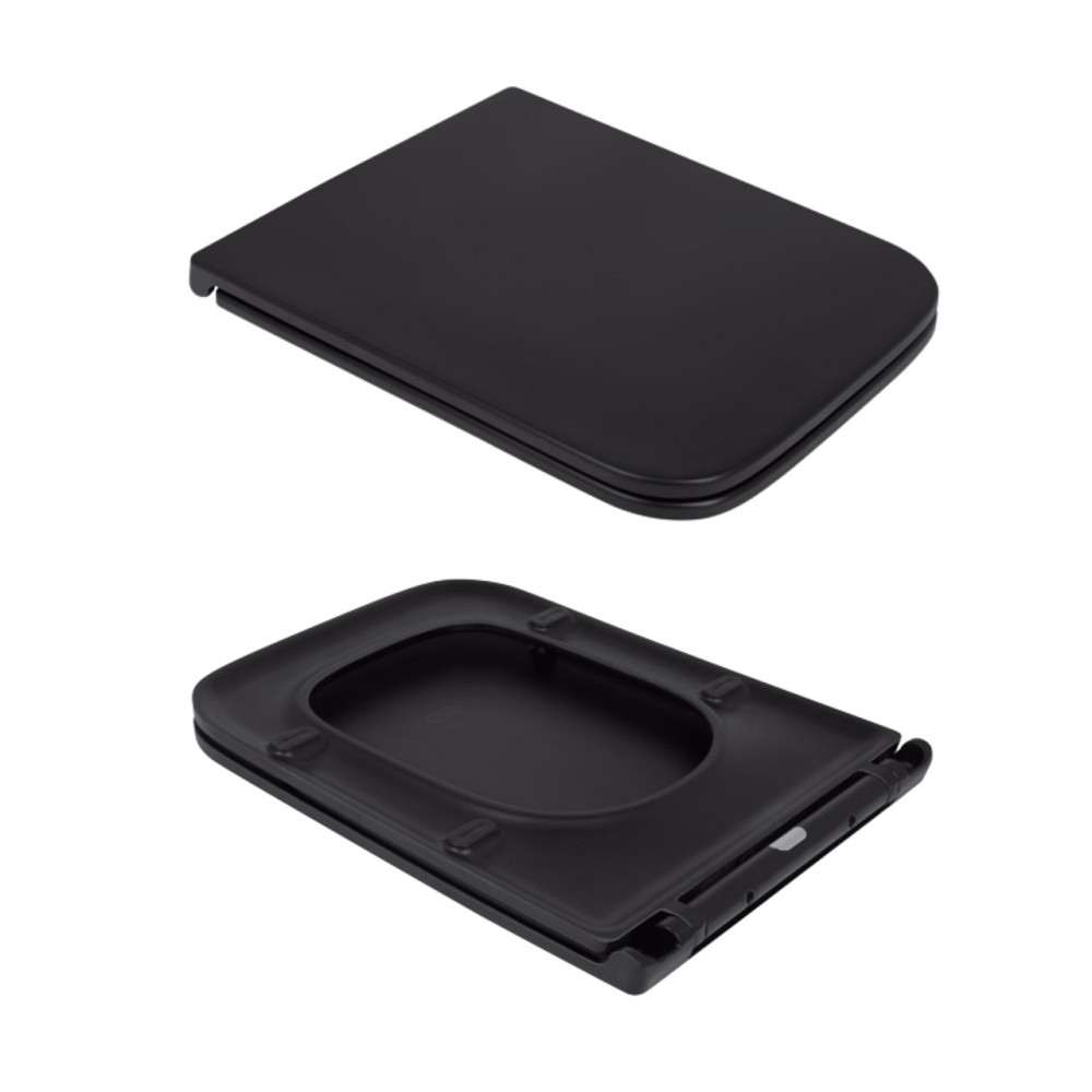 Унітаз підвісний Qtap Gemini безобідковий із сидінням Soft-close QT2533076EUQMB Київ - фото 8