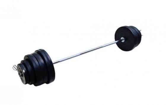 Штанга олімпійська набірна на 100 кг Гантелі, гирі, штанги і диски в ударостійкому пластику Київ