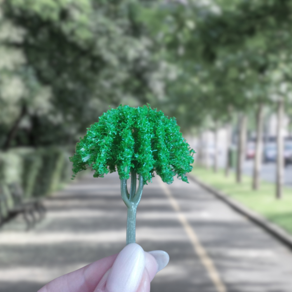 Зелені дерева 6-7 см для мініатюри, макетів, діорам, піщаного столу міні-саду, мікроланшафту, моделізму Одеса - фото 8