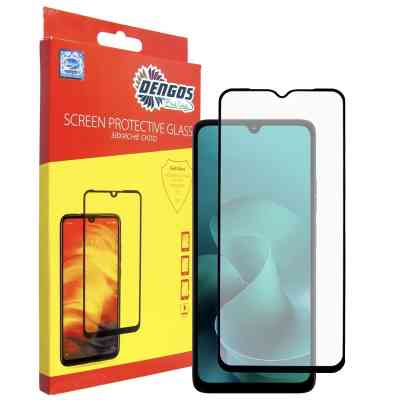 Скло захисне Dengos Full Glue Motorola G06 Black (TGFG-420) Вінниця