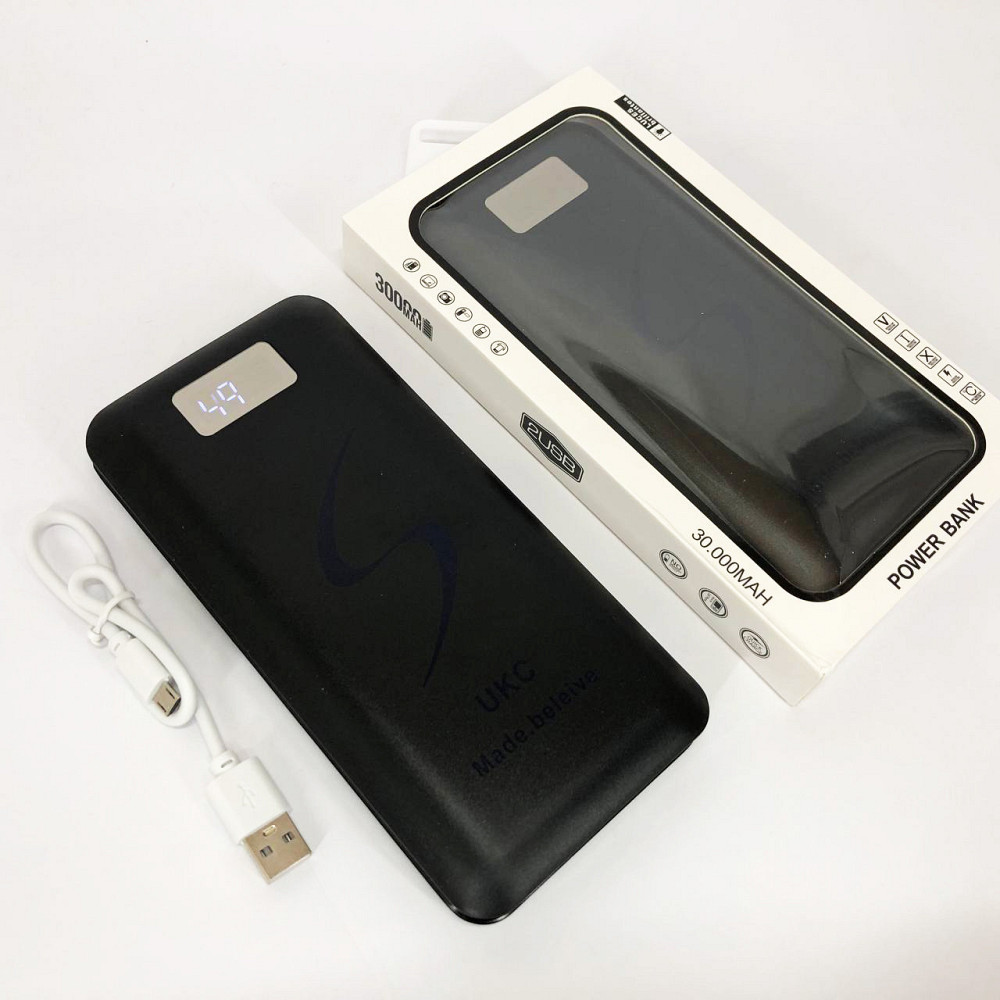 Універсальні павербанки батарея оригінал Power Bank 30000 mAh UKC, Хороший повербанк WQ-666 з ліхтариком Київ - фото 10
