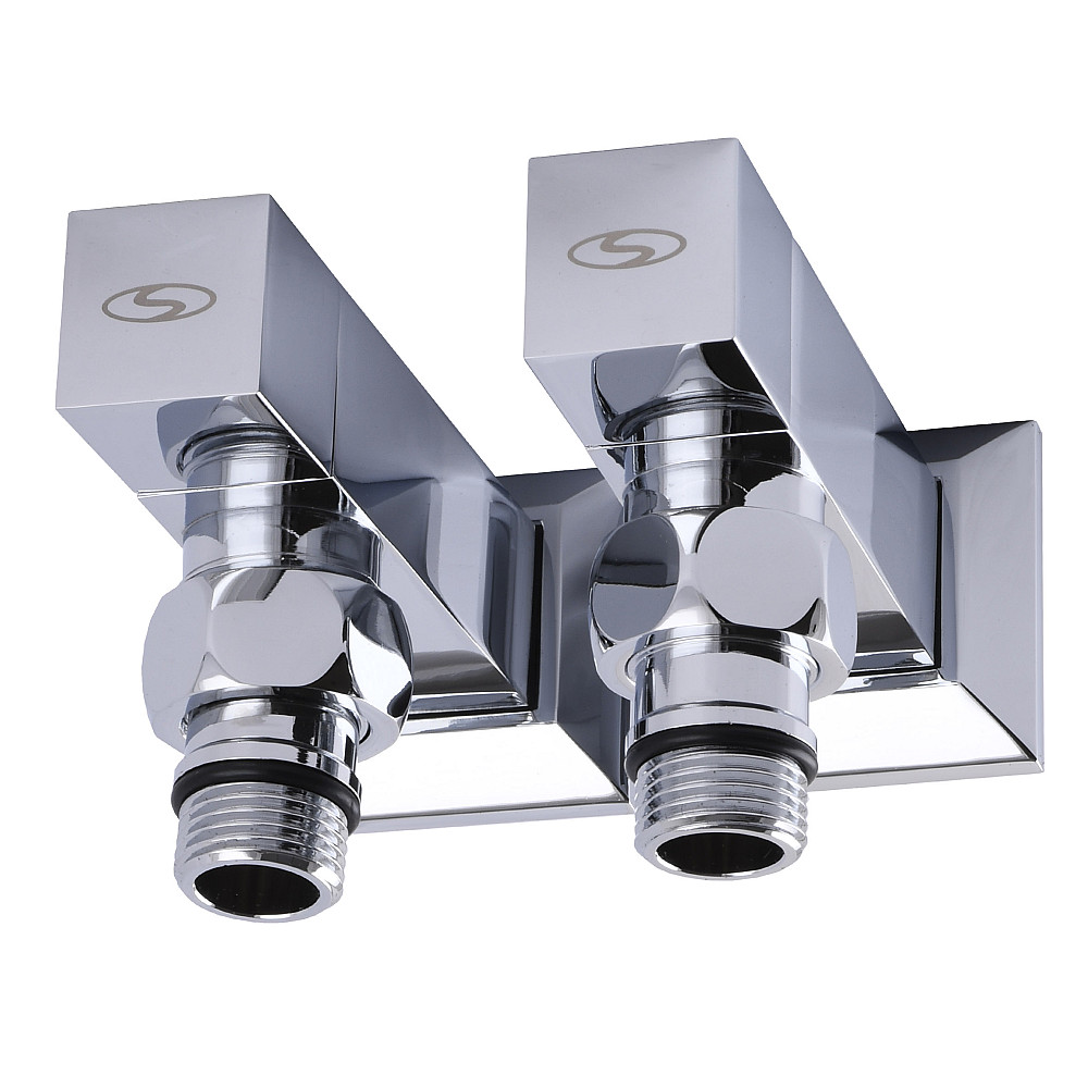 Набір Кран напівобертовий кутовий з американкою SOLOMON LUX 1/2″ CUBE CHROM 8888 (1уп.) Тернополь - изображение 3