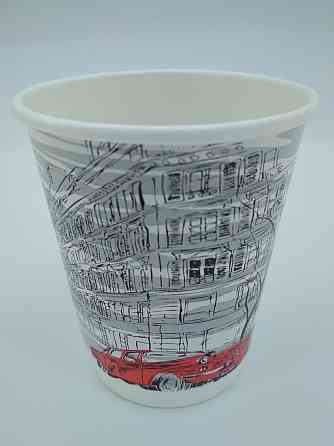 Стакан картонний 2х шаровий 250мл " малюнок (25 шт) Харків