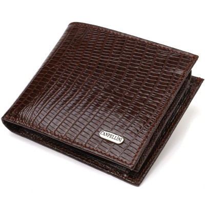 Портмоне Canpellini Из натуральной кожи Коричневое (21785) Винница - изображение 1