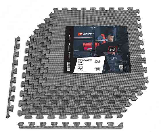 Мат-пазл Hop-Sport EVA 1см HS-A010PM - 6 частин сірий Київ