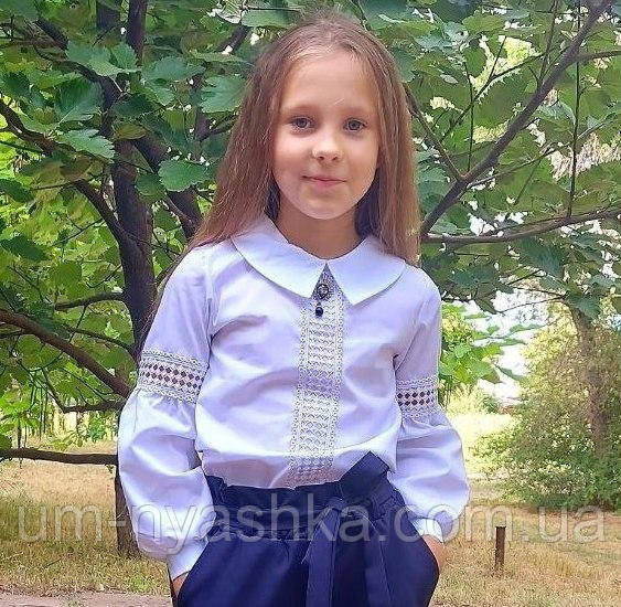 Красива шкільна блузка з довгим рукавом р.110-134 Кривий Ріг - фото 1