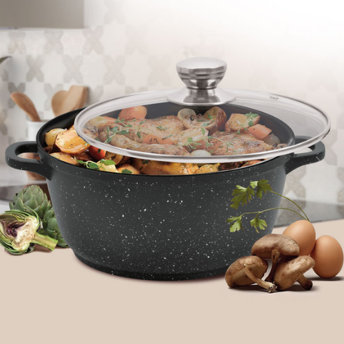 Каструля 6л скляна кришка MR-4228 Maestro Житомир