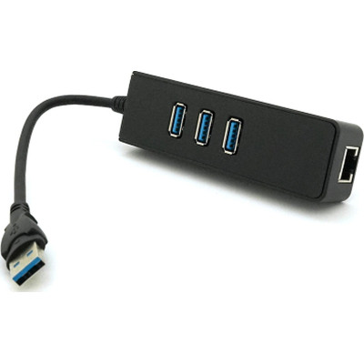 Концентратор Voltronic USB 3.0 to 3xUSB + Ethernet black (YT-3H3+1) Винница - изображение 2
