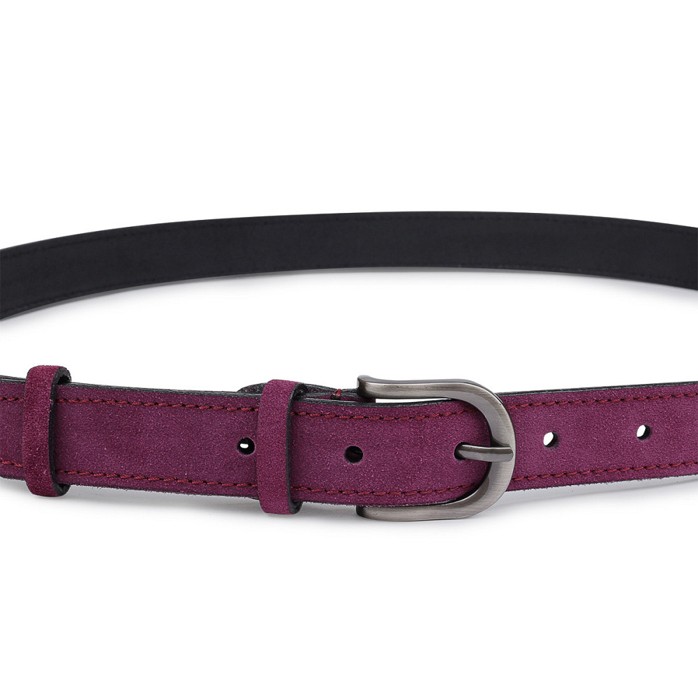 Выразительный замшевый женский ремень Vintage 20792 Фиолетовый Киев - изображение 6