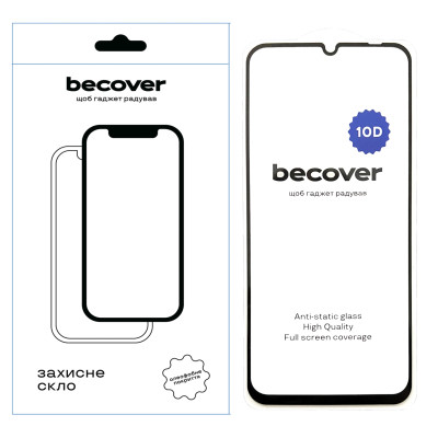 Стекло защитное BeCover Realme C63 10D Black (712340) Винница - изображение 1