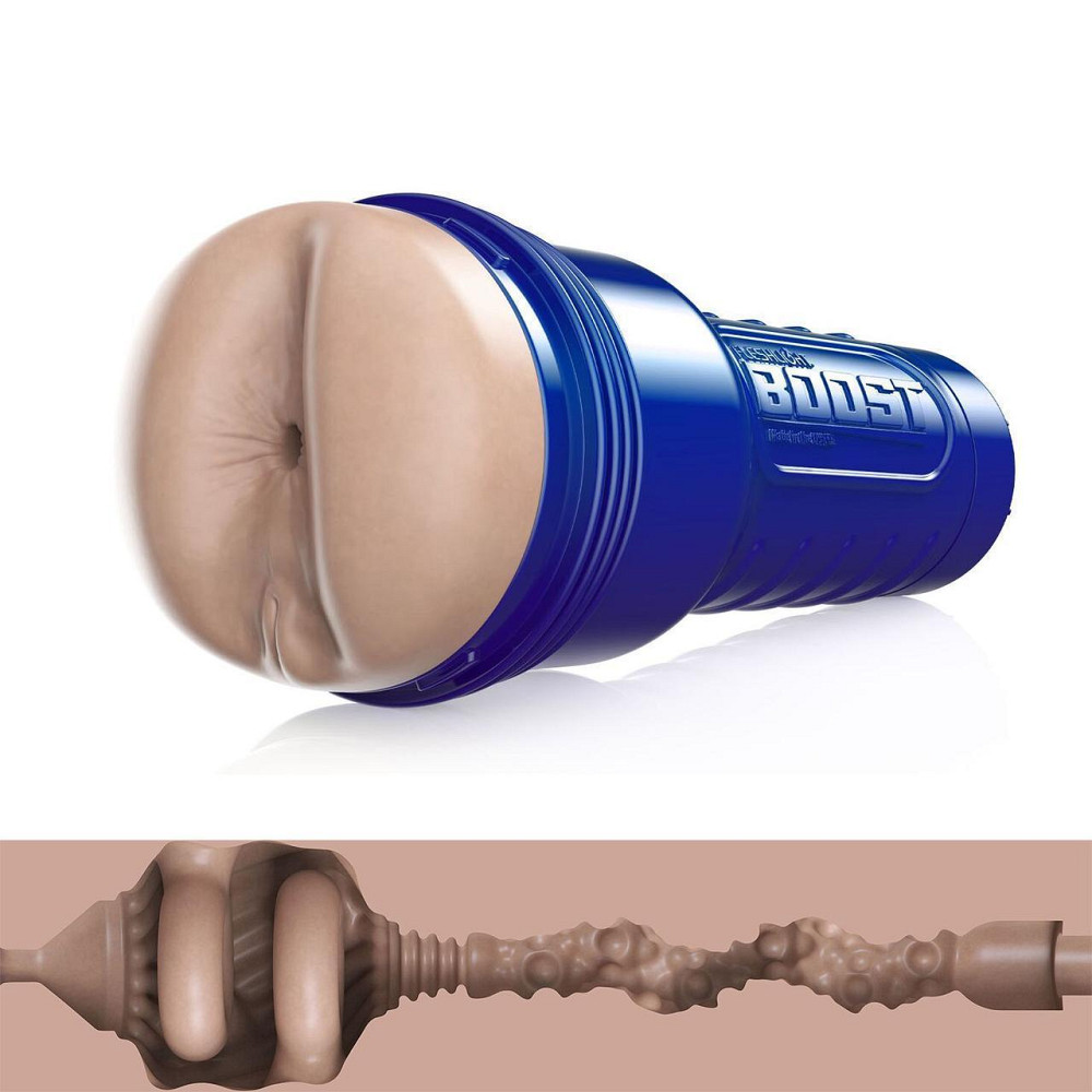 Мастурбатор-попка Fleshlight Boost Blast Female Light Medium Flesh, плаваючі кільця Turbo Tech Sex Aura Київ - фото 2