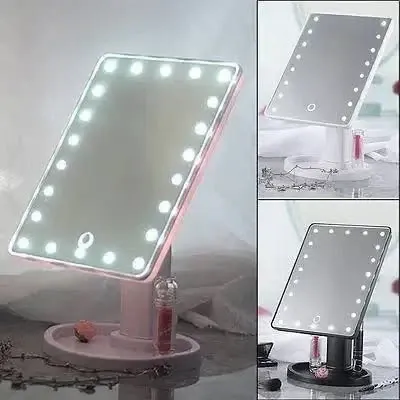 Настільне Дзеркало з підсвічуванням 22 LED з підставкою для макіяжу, без підбору кольору 21*16, обер Київ