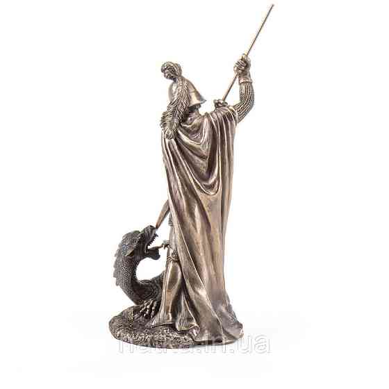 Статуэтка Veronese Георгий Победоносец 30х10 см  полистоун с бронзовым покрытием  75816A4 Киев