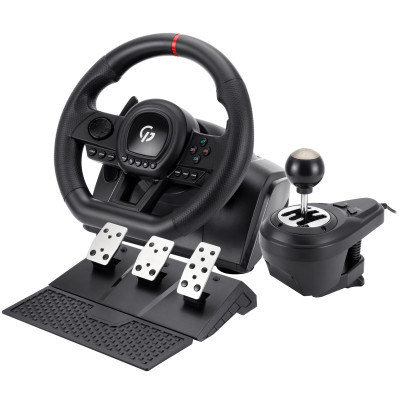 Руль GamePro RW038PM з педалями та коробкою передач PC/XBOX360/XBOXONE/SWITCH/PS3/PS4 (RW038PM) Винница - изображение 1
