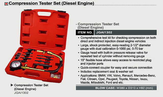 Компрессометр професійний дизельний TOPTUL JGAI1302 Одеса - фото 2