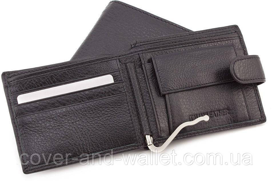 Чоловічий шкіряний гаманець з зажимом на кнопці ST Leather 113 Київ - фото 5