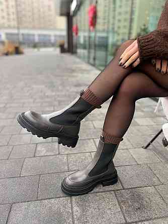 Без бренда Черевики жіночі KATI SHOES 314 коричневі (зима, шкіра натуральна) (5732) 41 Коломия