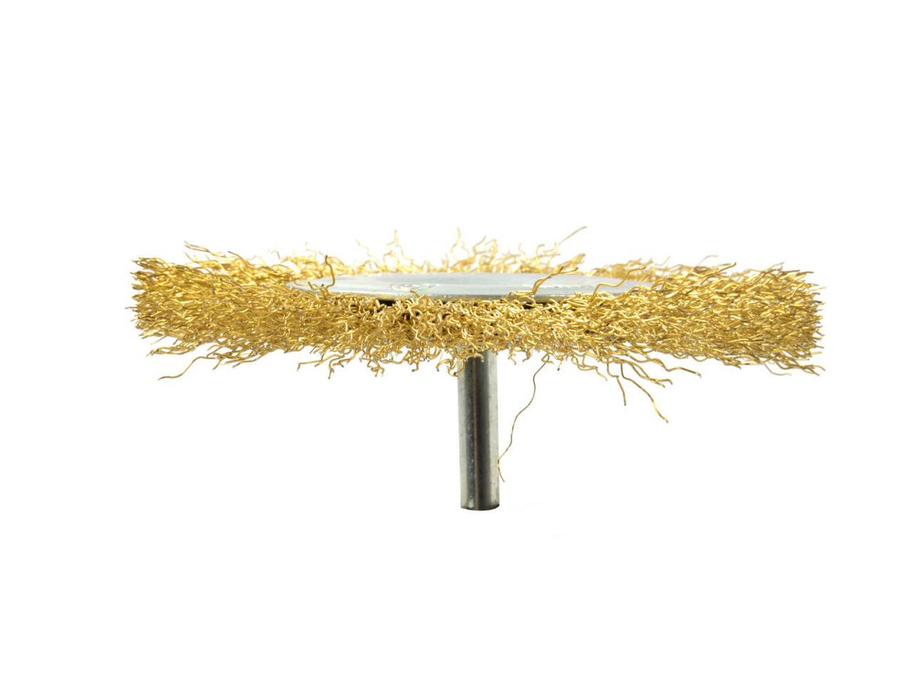 Дриля Щітка дротяна "GEKO" радіальна з латунних дротиків 100мм Киев - изображение 3