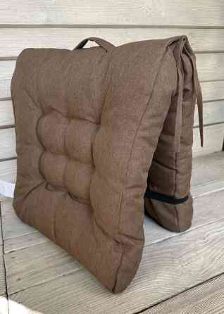 Подушка для стільців (50x120х8 см) подвійна Decorator Sawana колір світло-коричневий 84-164 Київ