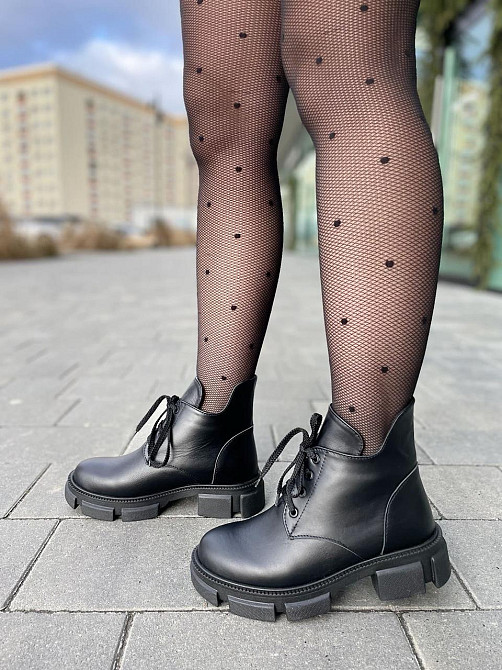 Без бренда Черевики жіночі ARTO 6114/1 чорні (зима, шкіра натуральна) (5217) 36-40 38 Коломия - фото 2