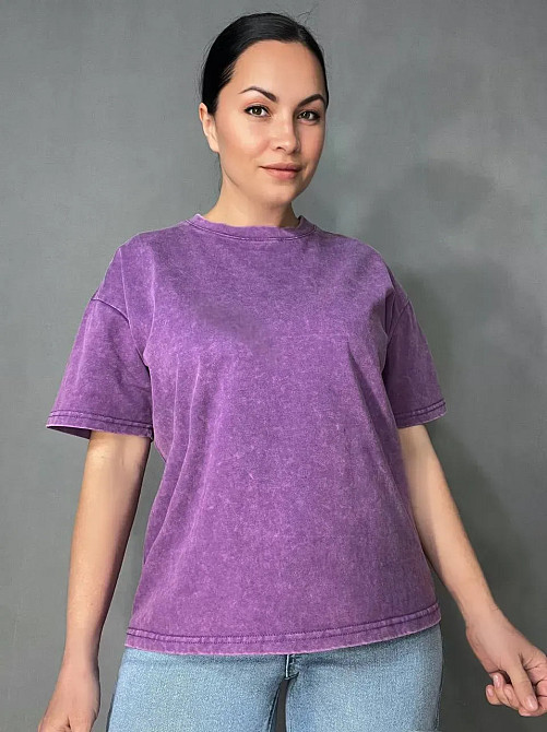 Футболка жіноча A-N 26662 тай-дай варена базова універсальна, рожевий, one size Одеса - фото 10