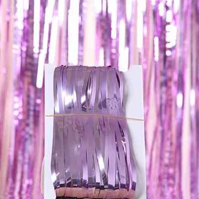 Дождик для фотозоны длинный 4 м на 1 м розовый Киев