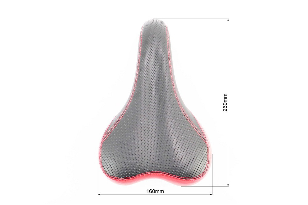 Сидіння MTB 260x160мм, чорно-червоне CORRADO 6690 Київ - фото 3