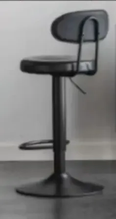 Стул для визажиста, бровистая, барный со спинкой (Цвета в ассортименте) Черный Киев