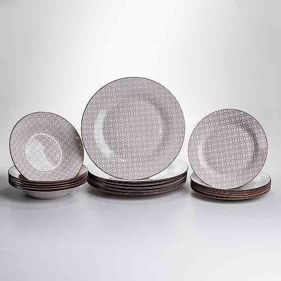 Столовий сервіз на 6 персон 24 предмети порцеляновий HP-HK-A9 Коломия