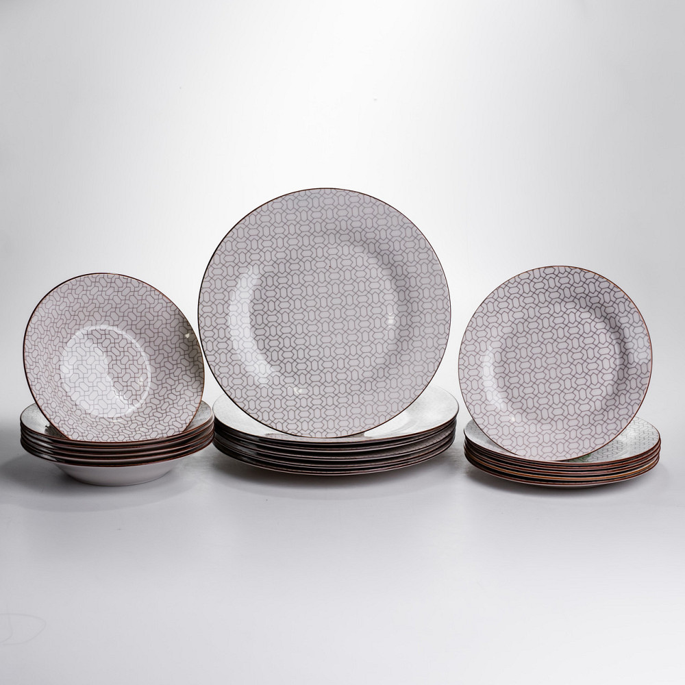 Столовий сервіз на 6 персон 24 предмети порцеляновий HP-HK-A9 Коломыя - изображение 1